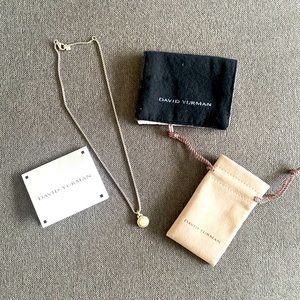 David Yurman - Albion Pearl Pendant Necklace with Pavé Diamonds
